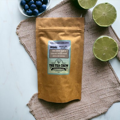Blueberry Cha Cha - Yerba Mate Tea Blend with Blueberries, Lime Oil, and Guarana Blueberry Cha Cha - Yerba Mate Tea Blend with Blueberries, Lime Oil, and Guarana