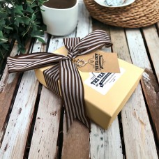 Herbal Tea Lovers Sampler Gift Box Ribbon Wrapped With Gift Tag 