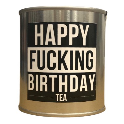 Happy Fucking Birthday Tea Gift Tin Happy Fucking Birthday Tea Gift Tin